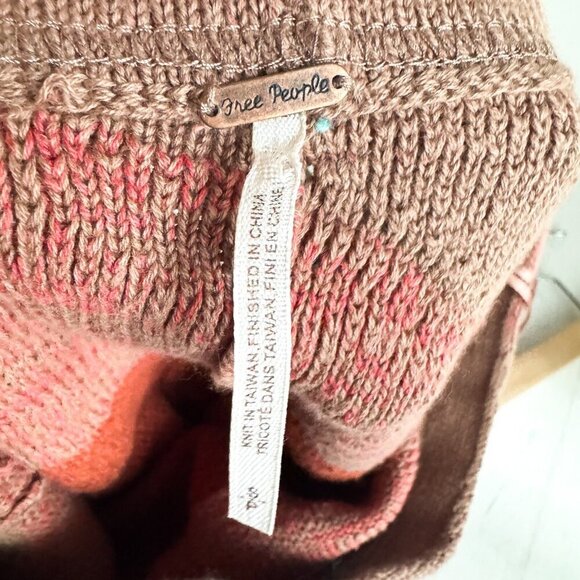 Free People Knit Crochet Patchwork Body con Skirt S - Picture 6 of 8